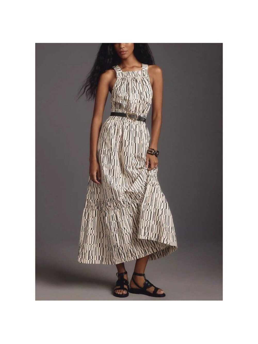 Anthropologie The Somerset Maxi Dress: Poplin Halter Edition XS